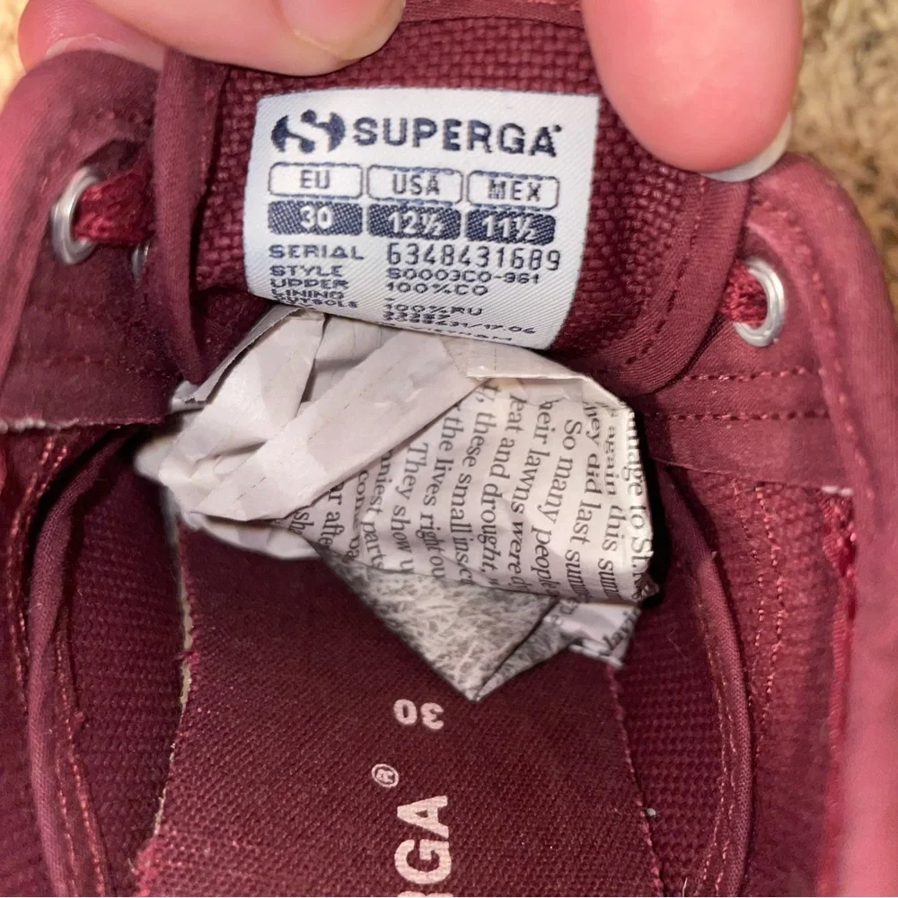 Kids Jcot superga maroon‎ shoes
